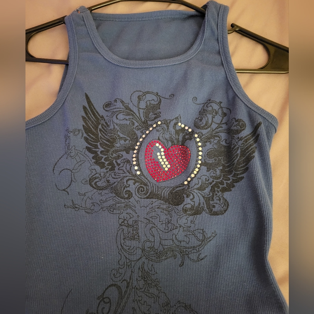 Y2k tank blue